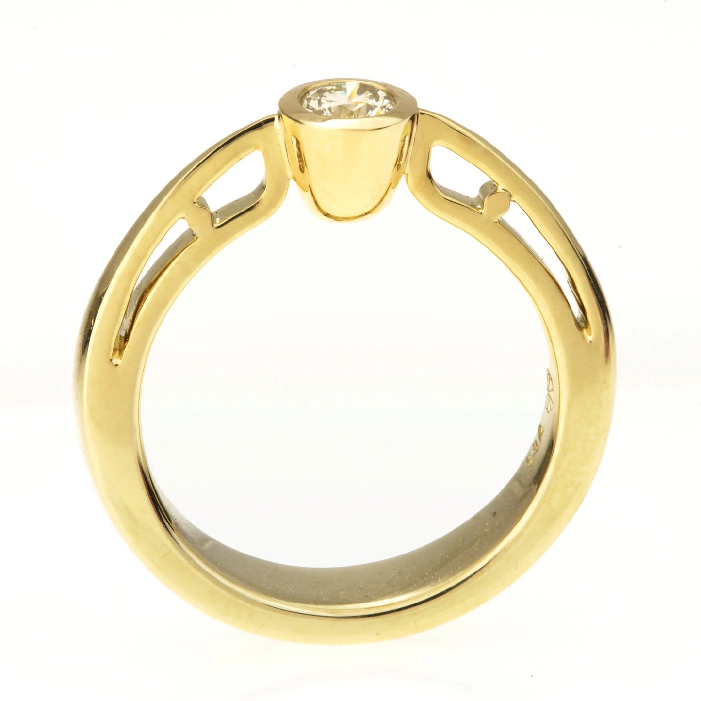 Brillanttring, 585er Gelbgold