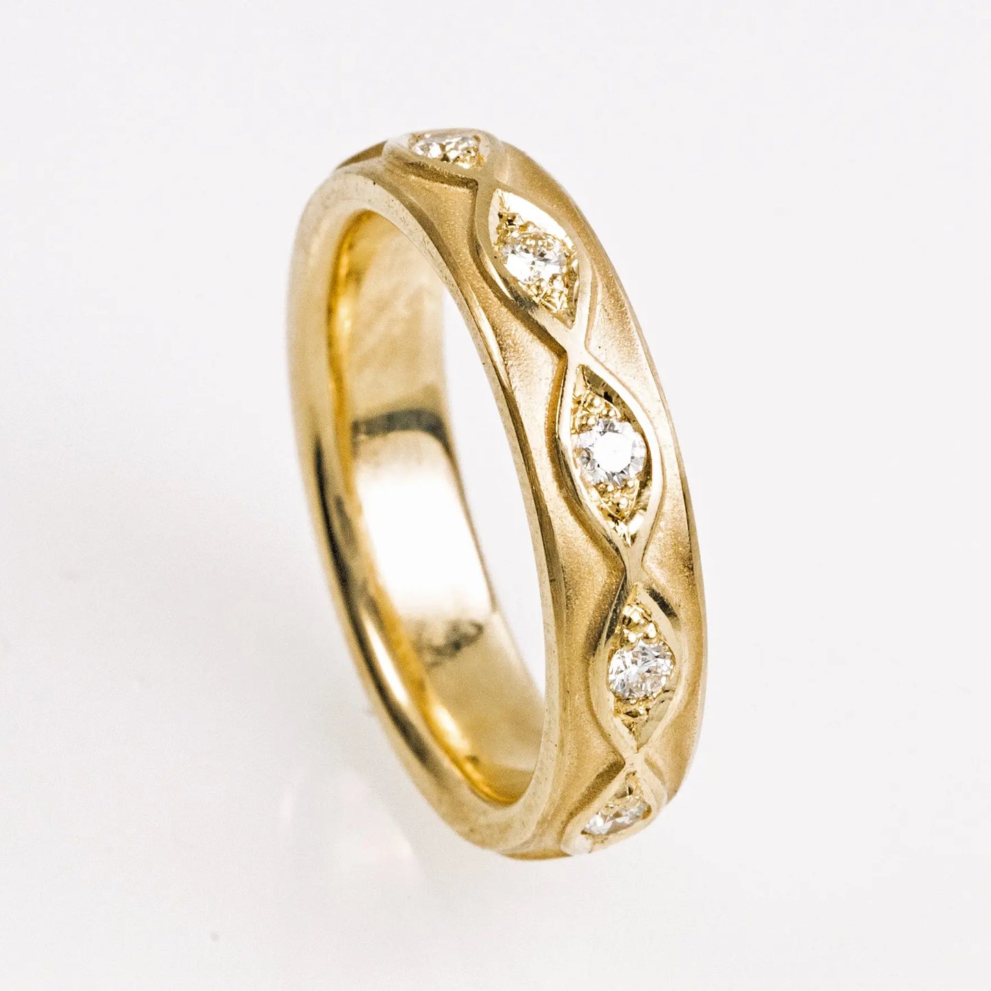Memoirering mit Brillanten 750 GG