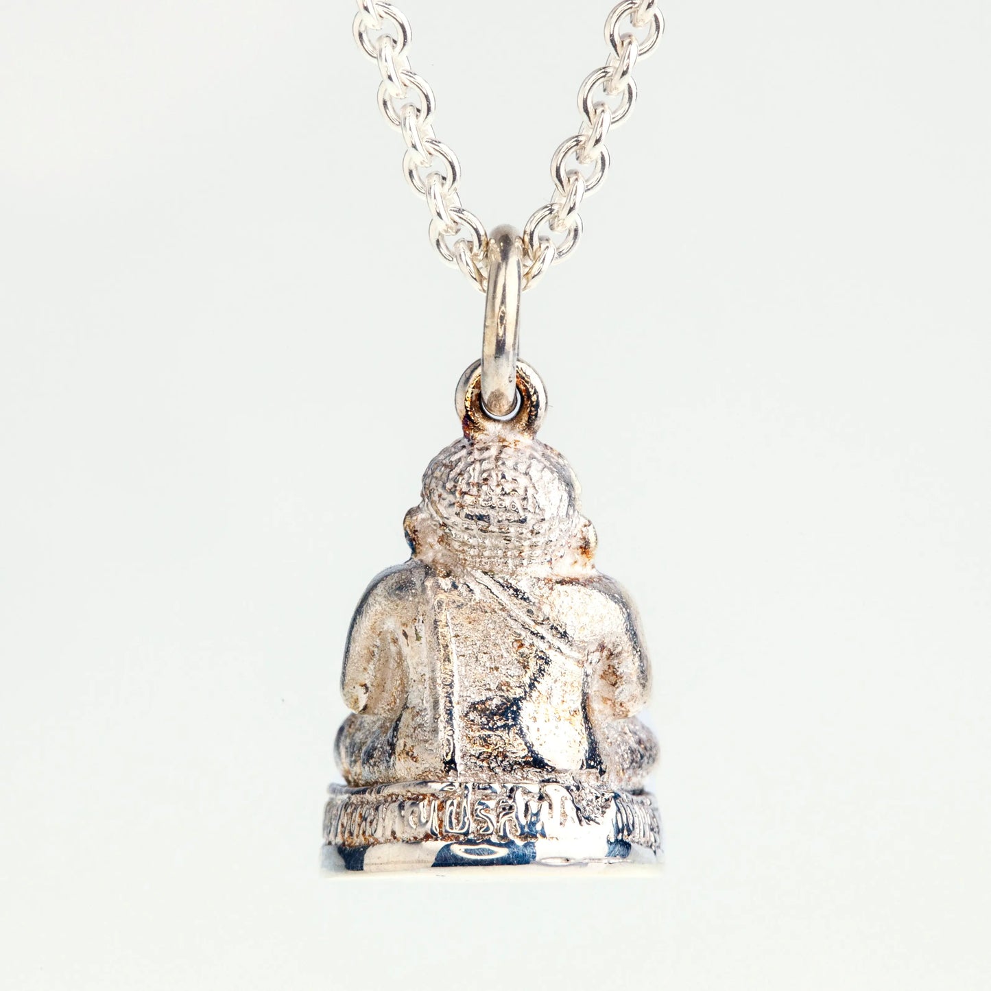Rückansicht Anhänger Buddha 925 Sterlingsilber