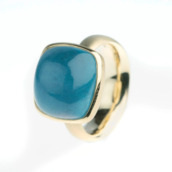 Aquamarinring 585 / 750 GG