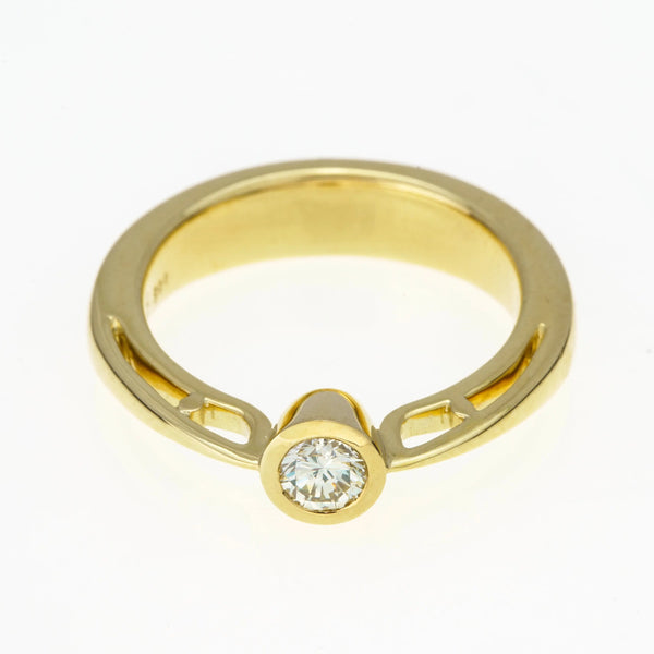 Brillanttring, 585er Gelbgold