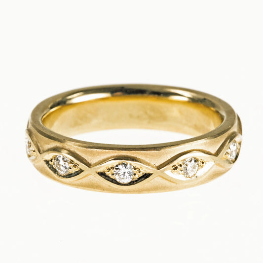 Memoirering mit Brillanten 750 GG
