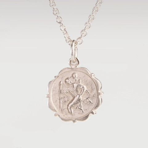 Anhänger mit Christopherusabbildung in Sterlingsilber