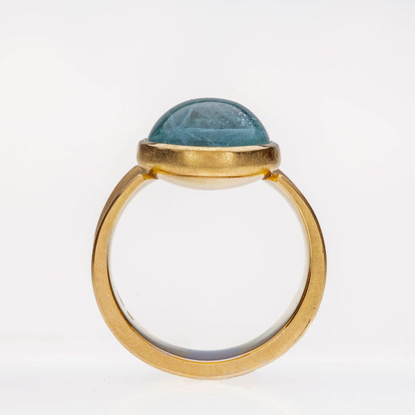 Aquamarinring 750er Gelbgold Erfolg